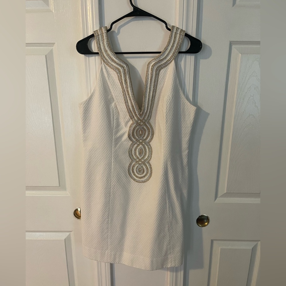 Lilly Pulitzer shift dress white size 14